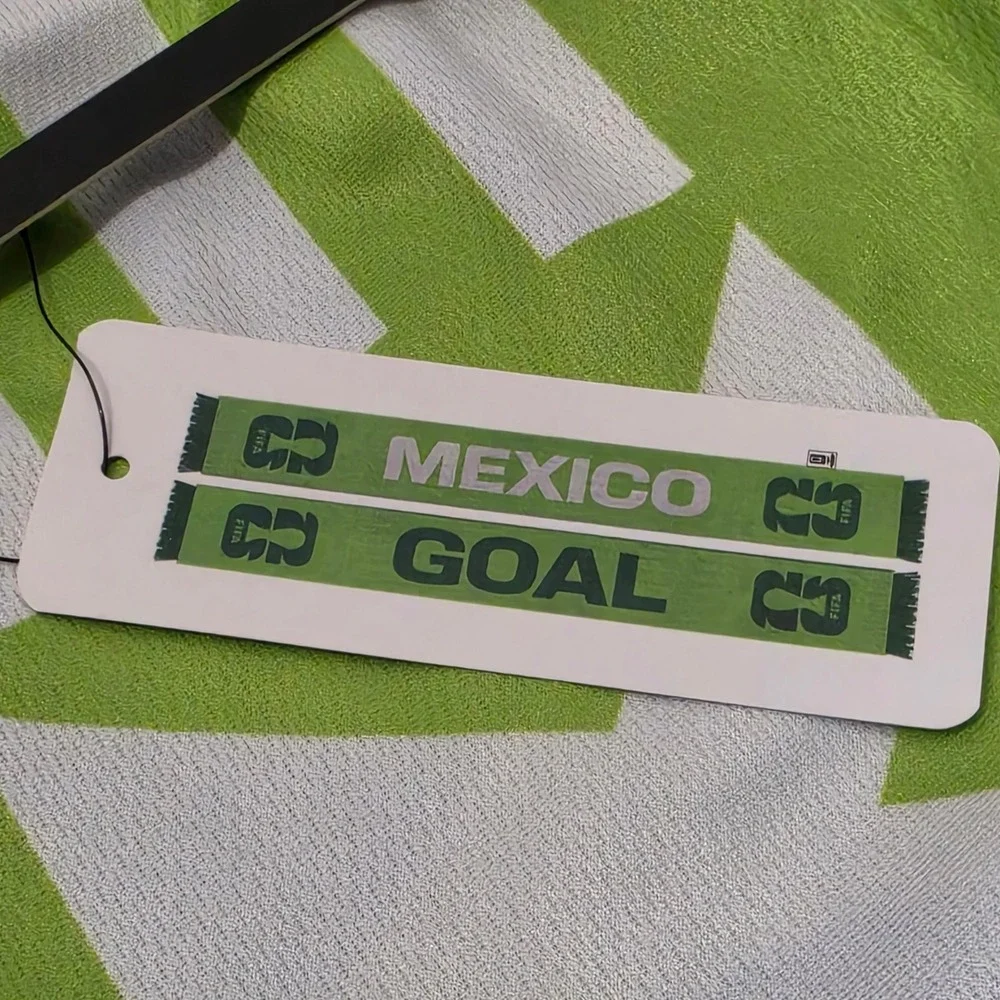FIFA Scarf Unisex OS Green Mexico 2026 World Cup Soccer Fan Fringe Official New